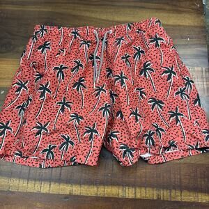 Men's Boardies Palm Tree Swim Trunks Size Large